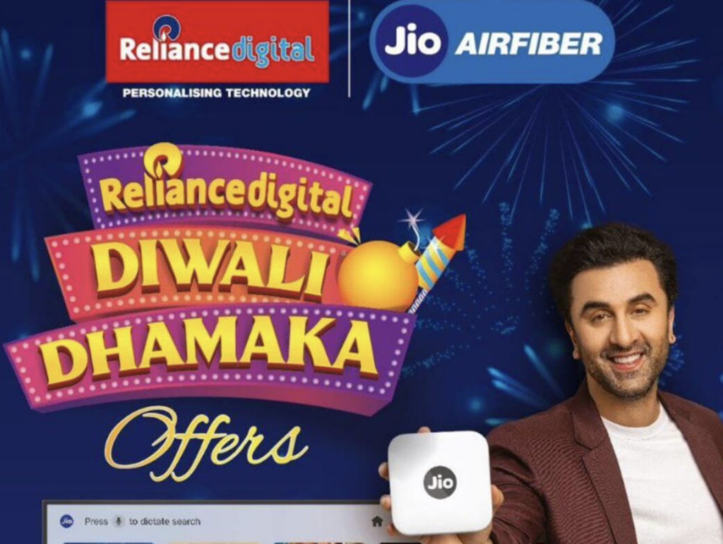 Reliance Offers 1 year Free AirFiber Subscription For All Users: Diwali Dhamaka!